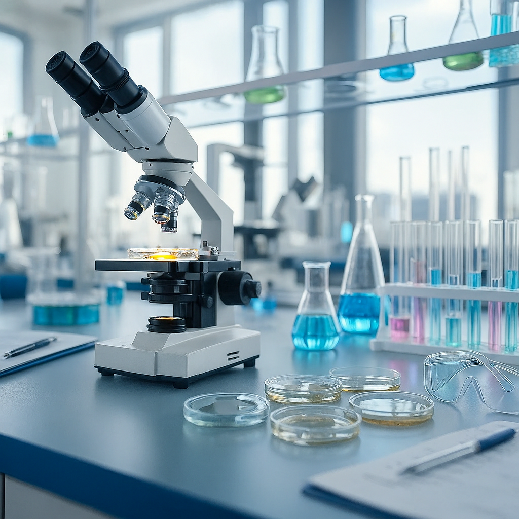 Modern medical laboratory with advanced equipment